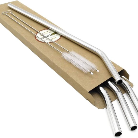 Big Drinking Straws Reusable 12 Inches Extra Long 9mm Extra Wide SUS 304 Food-Gr - Picture 2 of 7